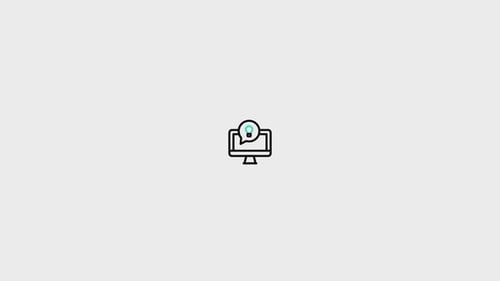 Animated Flat Design Business Technology Icons Pack
