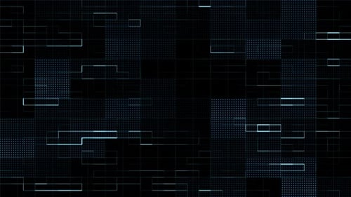 Animated Digital Grid Background Loop