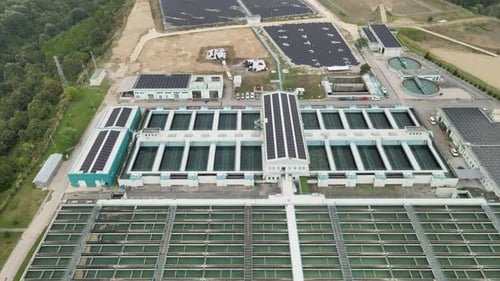 aerial wastewater treatment plant