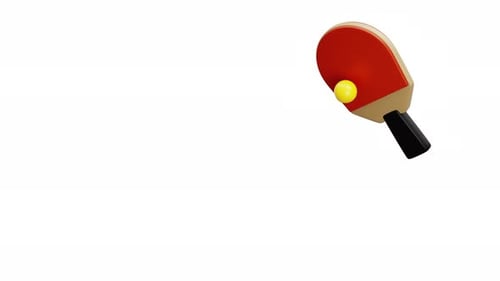 3d Animation Sport Table Tennis Paddle Ball Ping Pong Racket Game