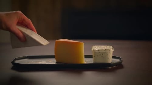 Cheese Plate with Variety of Gourmet Cheeses