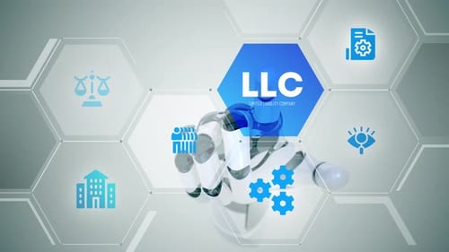LLC Limited Liability Company touchscreen animation