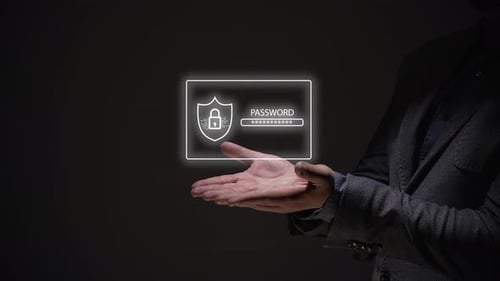 Hands Presenting Internet Security Image