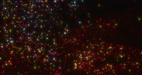 Abstract Background of Twinkling Colorful Stars