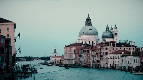 Basilica Di Santa Maria and Grand Canal in Venice