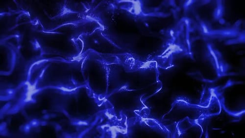Blue Glittering Lights Web Waving Animation