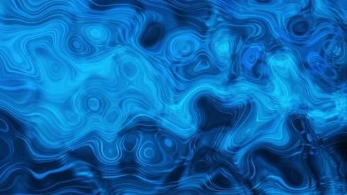 Abstract Blue Liquid Lines Flowing Animated Background