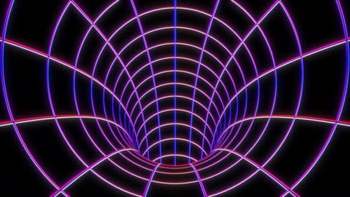Relativité dimensionnelle du tunnel de vortex à grille de néons déformée