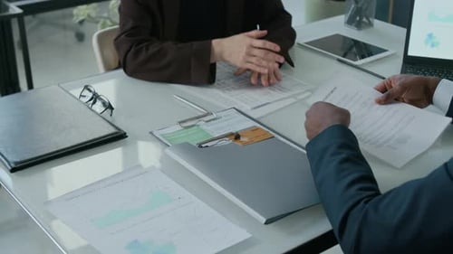 Business Deal Handshake at Bright Office