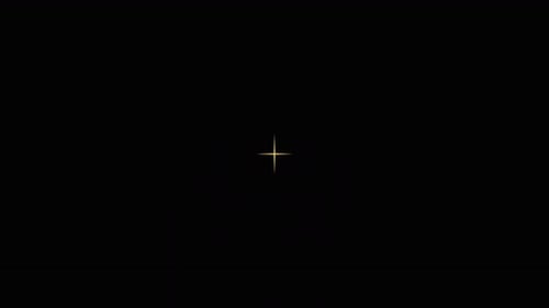 Geometric Star Flash Reveal Animation