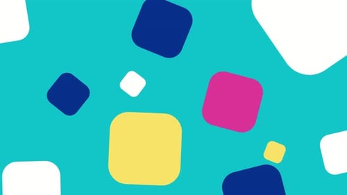 Abstract colorful square background. Vibrant elements of different sizes and colors arranged