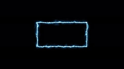 Glowing Electric Neon Frame Animation