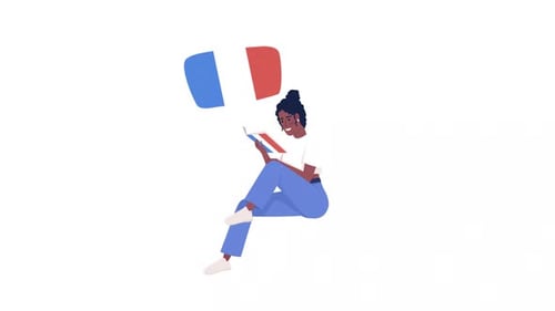 Animated Learning French Character