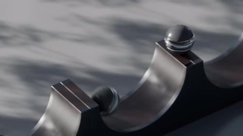 Slide Balls Loop 3D Animation