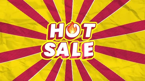 Dynamic Hot Sale Animated Text Background
