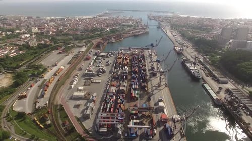 Versandbehälter. Leixões, Matosinhos, Portugal