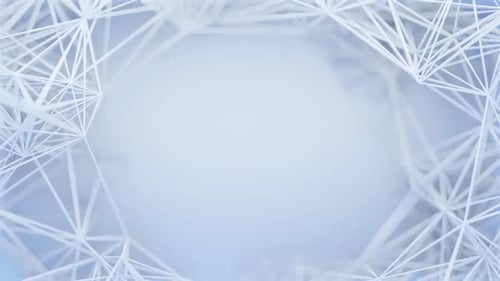 Clean Abstract Geometric Wireframe Network Loop Background