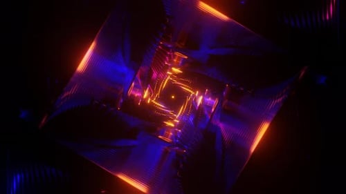 Fond VJ Loop en forme de cube pulsant