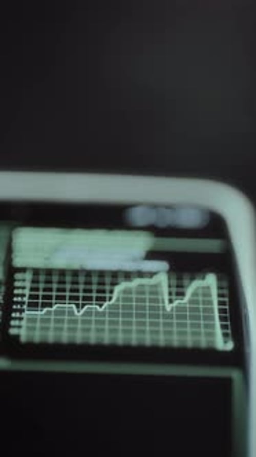 Performance Metric Graph Line Graph on a Grid Background with Positive Trend