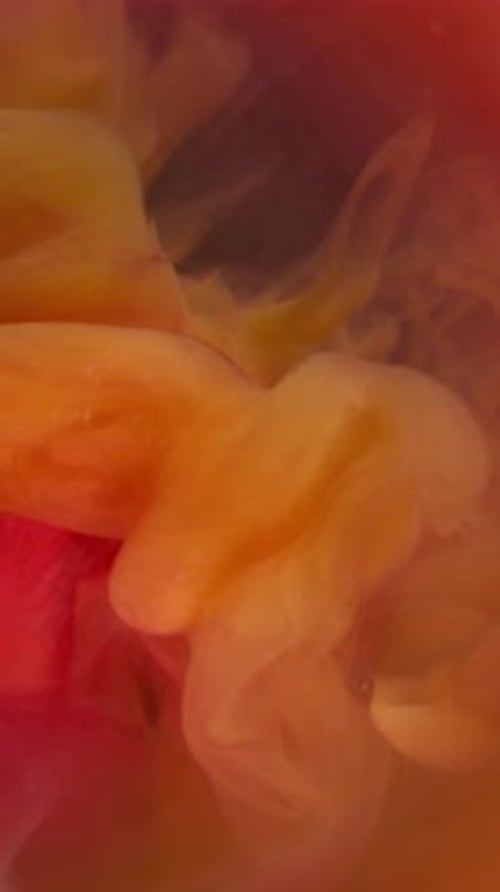 Vertical Smoke Explosion Mist Flower Elegant Paint