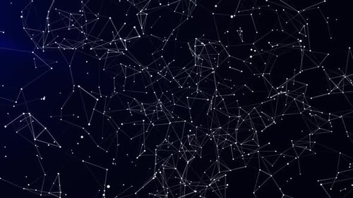 Abstract Digital Network Connections Loop Background