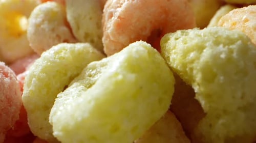 Frühstückscerealien, ein beliebtes Grundnahrungsmittel für den Morgen.