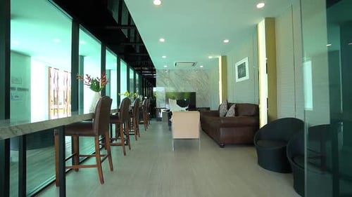 Contemporary Lounge Interior with Elegant Furniture and Design