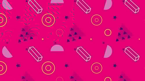 Seamless Looping Background with Dynamic Abstract Geometric Shapes