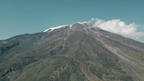 Aerial view of the Ararat mountain in summer time