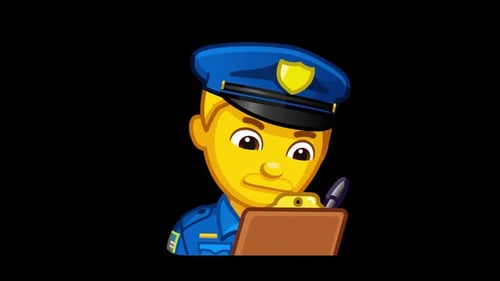 Policeman animated emoji