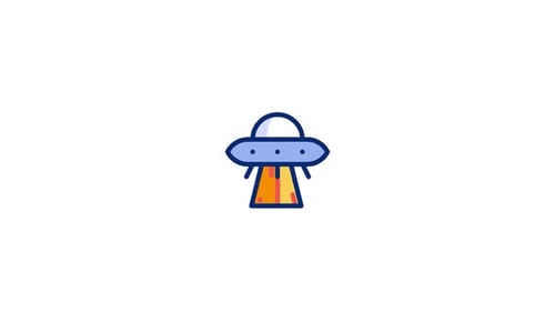 Animiertes Ufo-Symbol