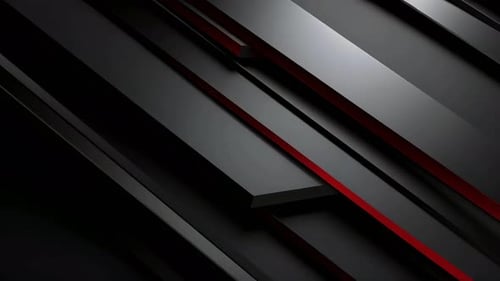 Sleek Abstract Animated Background with Red Lines