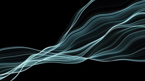 Abstract Flowing Digital Waves Background