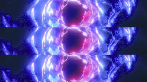 Abstract Neon Energy Tunnel Seamless Transition