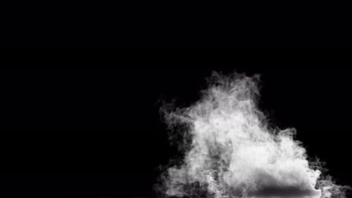 Dynamic White Smoke Plumes Overlay