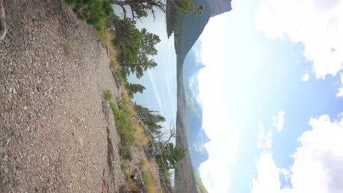 St. Mary Lake with Little Chief Mountain in the background, vertical