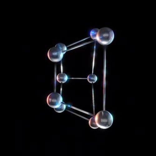 Chrome Spinning 3D Micro Structure