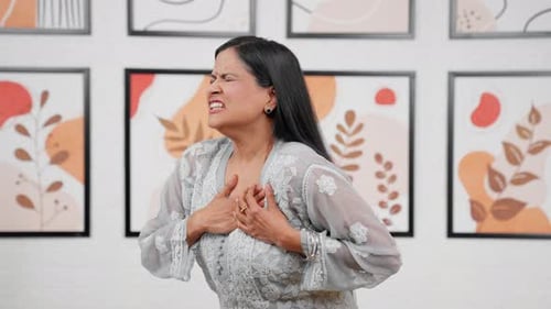 Indian mother having cardiac arrest