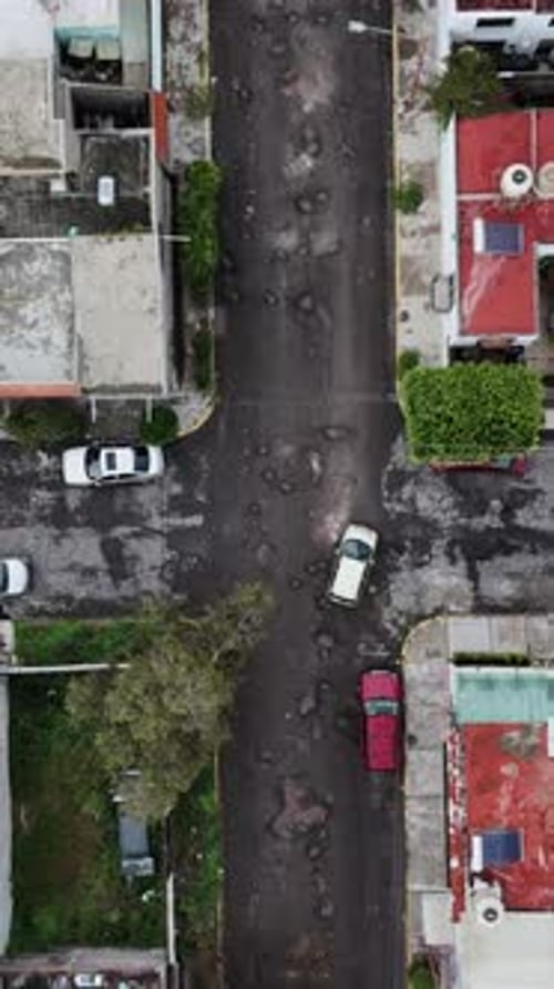 Drone perspectives of broken infrastructure in Ecatepec, Mexico