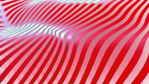 Fluid Wavy Red and White Stripes Abstract Background