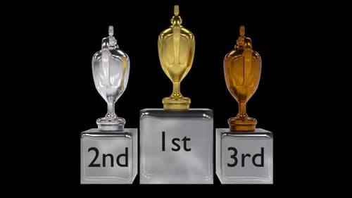 3d 1st 2nd And 3rd Cups Trophy Alpha Loop
