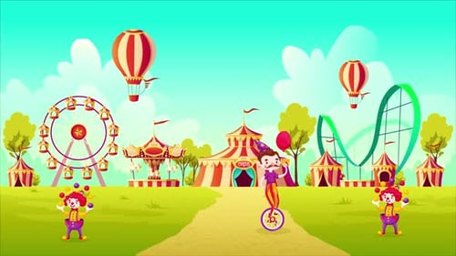 Circus Background Looping 4k