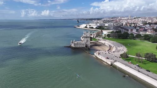 Belem Tower At Lisbon In District Of Lisbon Portugal.
