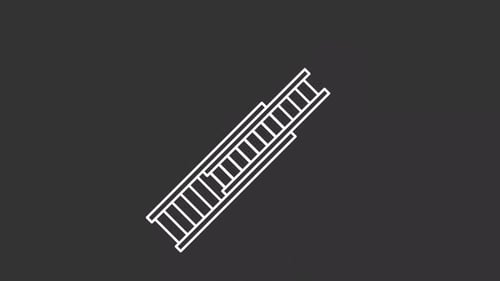 Flat Design Extending Ladder Animation