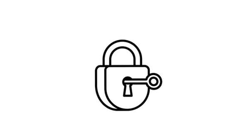 Animated Padlock Unlocking and Locking with Key