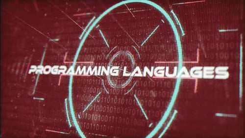 Futuristic Programming Languages Digital Code Glitch Reveal