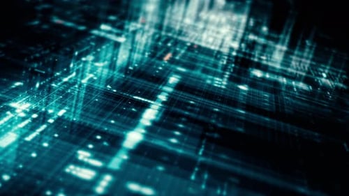 Advance Screen Display Data Matrix Simulation Background 20