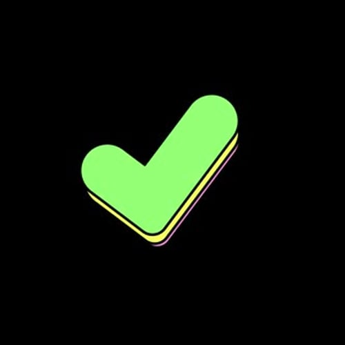Modern Layered Checkmark Icon Pop Up Animation