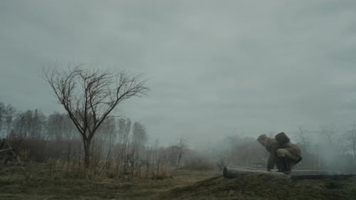 Red Army Troops Regroupping