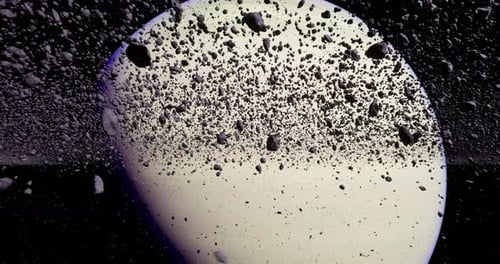 Asteroid Field Surrounding a Distant Planet Captured in Deep Space